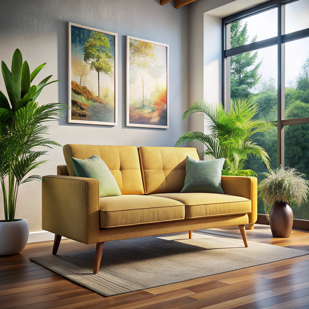 mid century modern loveseat