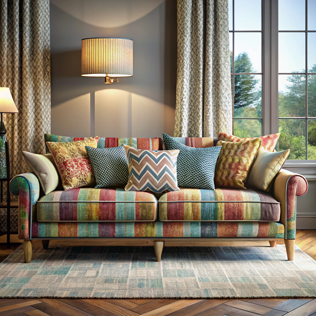 multi textured upholstery