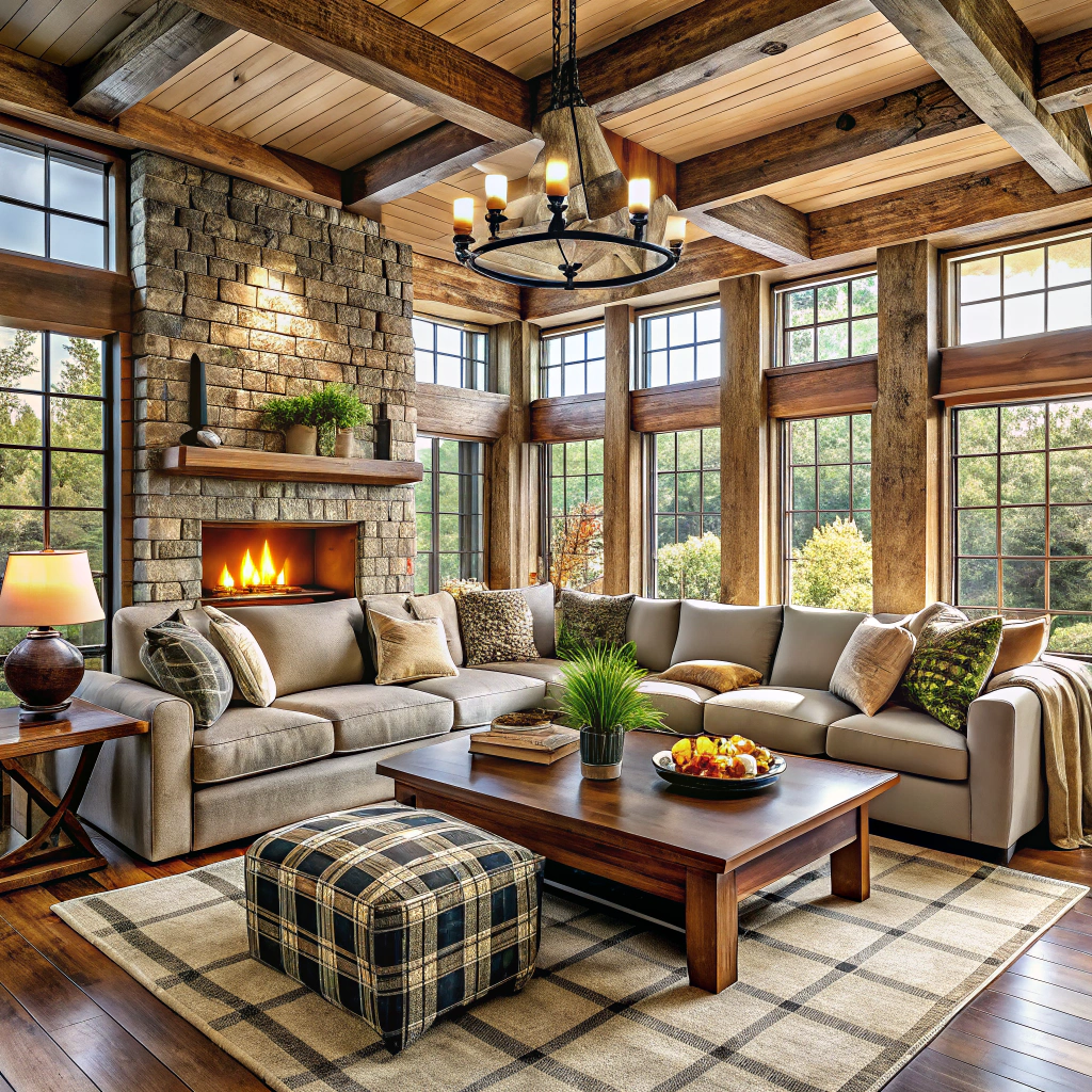 rustic farmhouse sectional