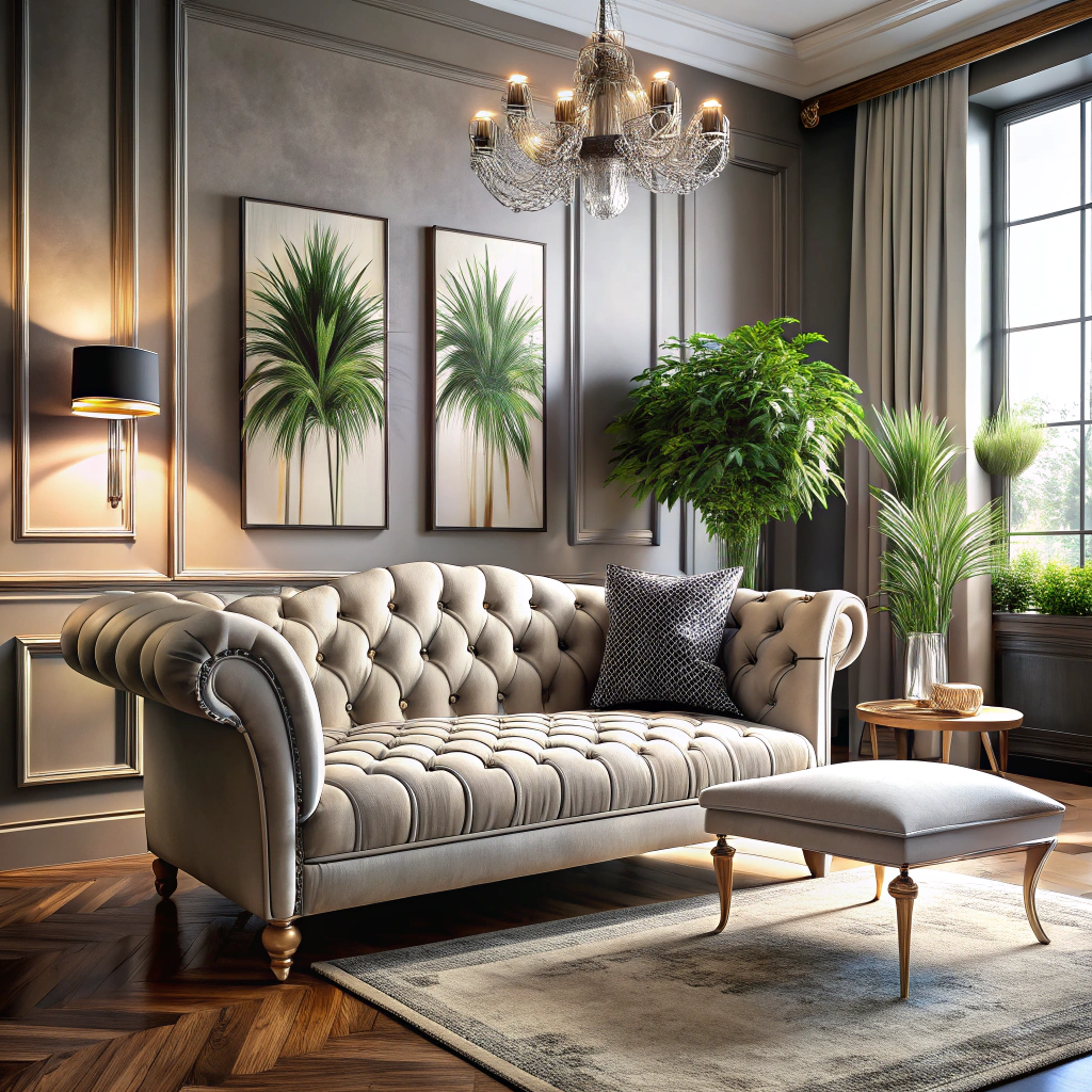 tufted chaise lounge sofa chair