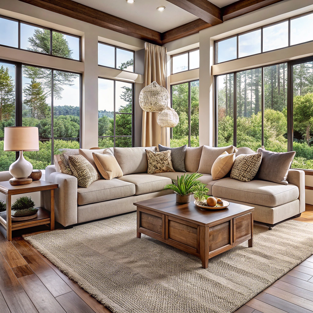 cushioned sectional with chaise extension