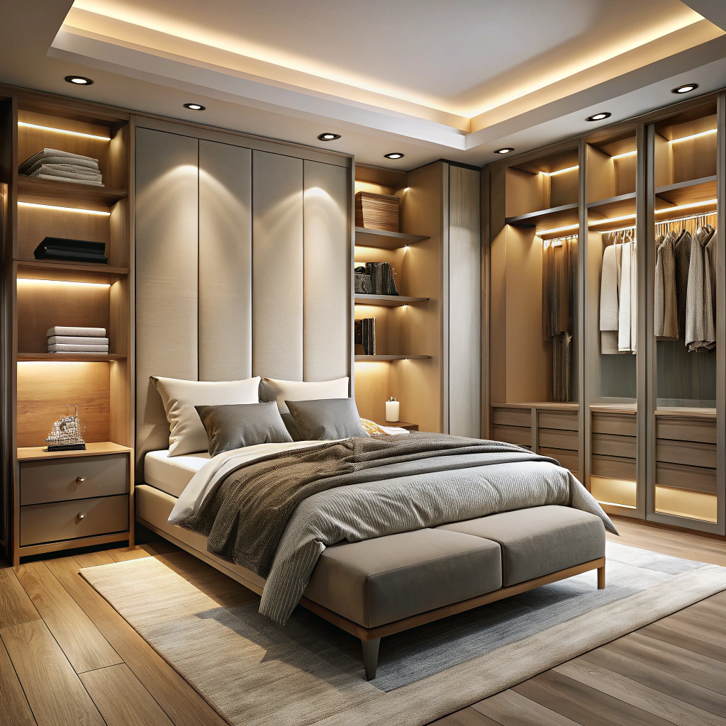 hideaway bed in closet