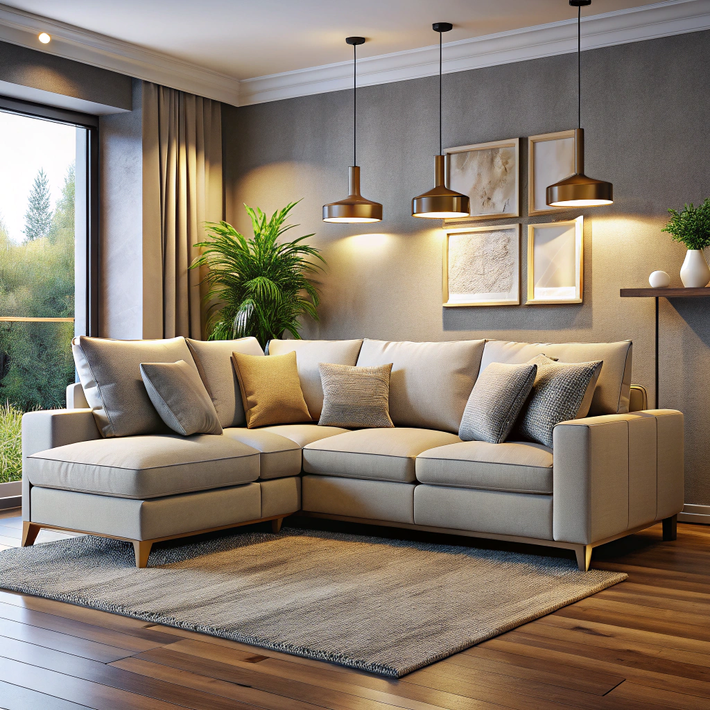 square arm contemporary small sectional