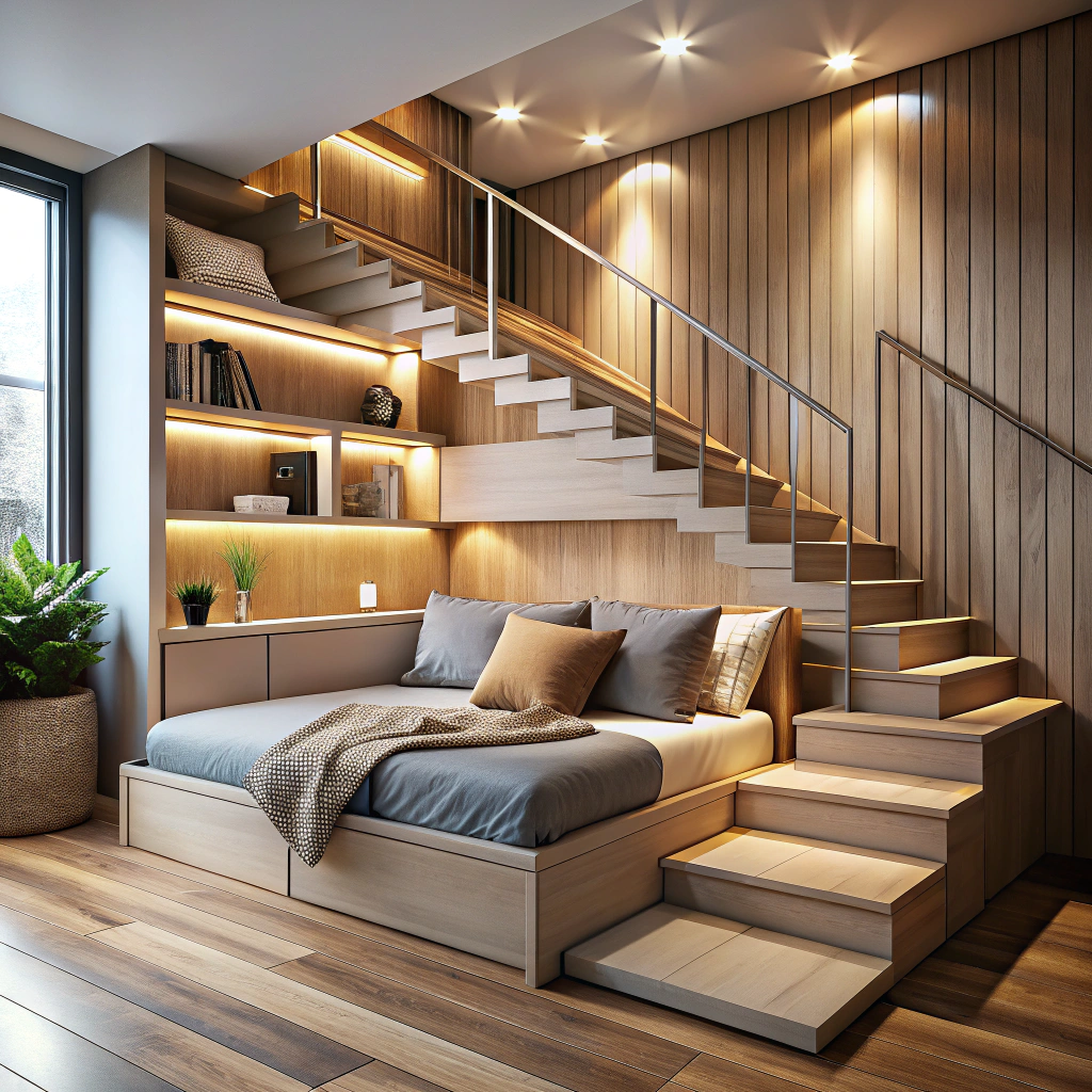 understairs pull out bed