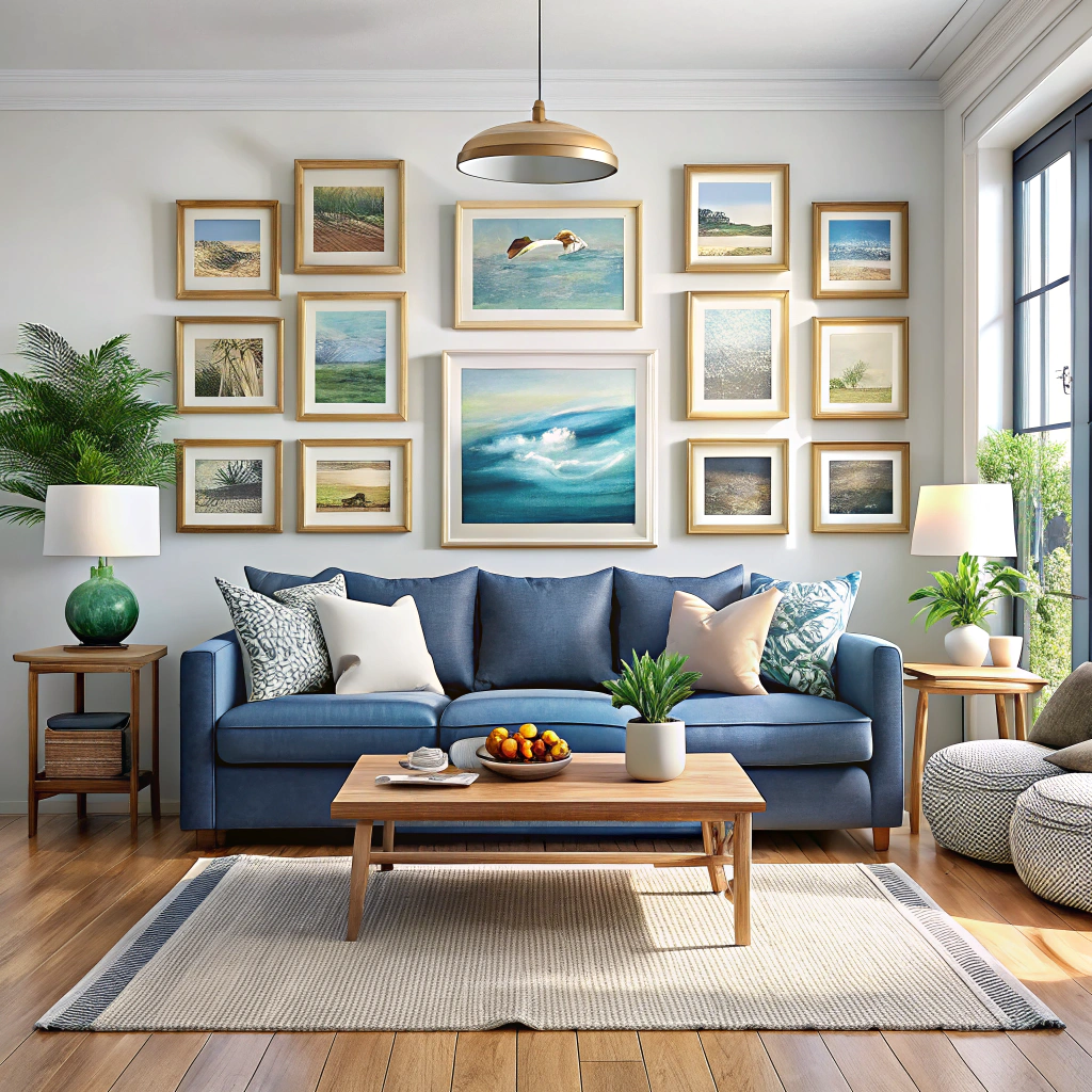 coastal art wall gallery