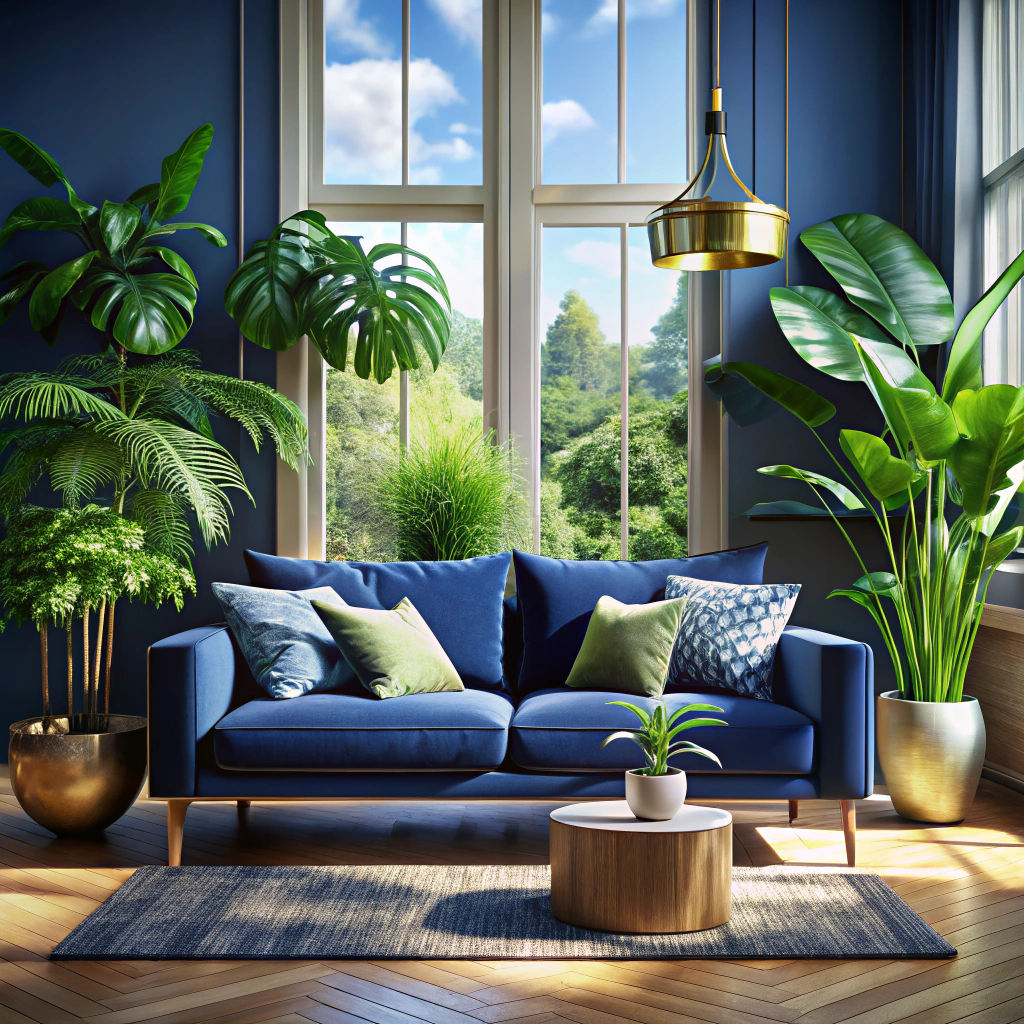 deep green potted plants