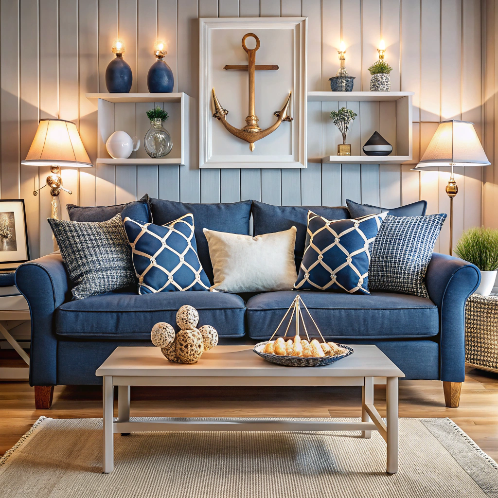 nautical themed throw pillows
