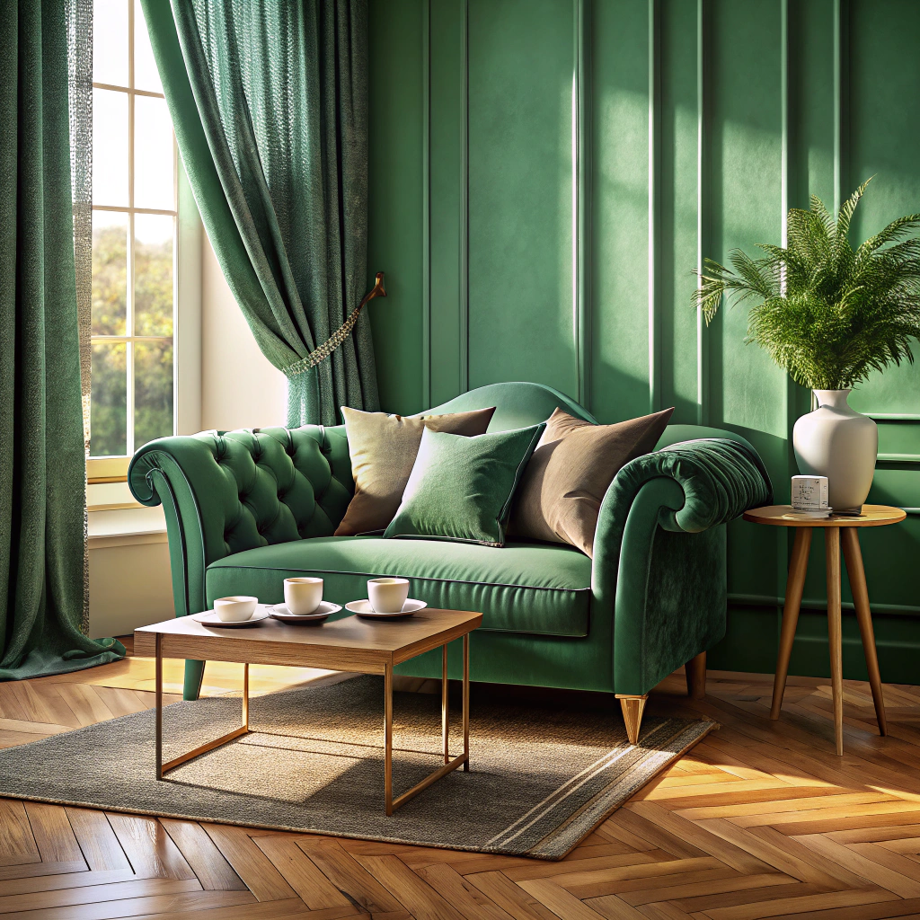 vintage velvet loveseat