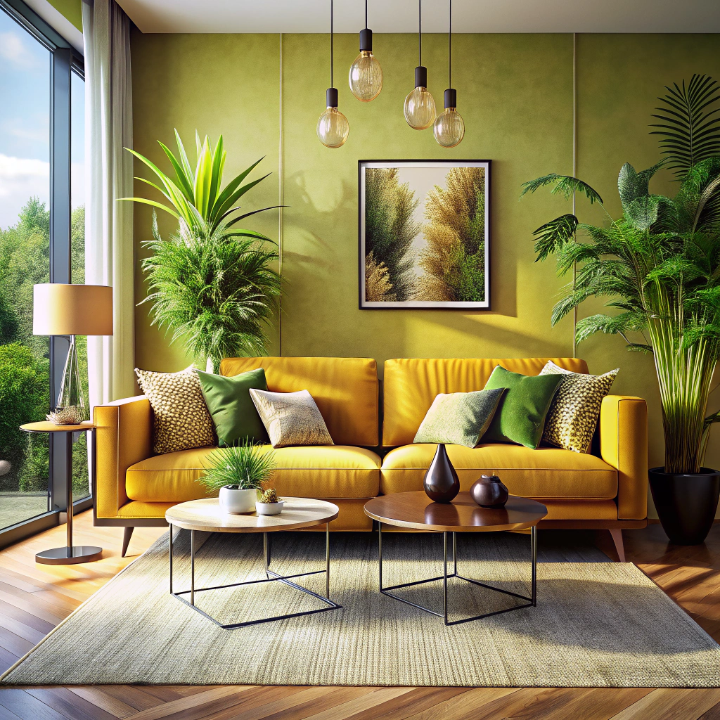 incorporate metallic side tables
