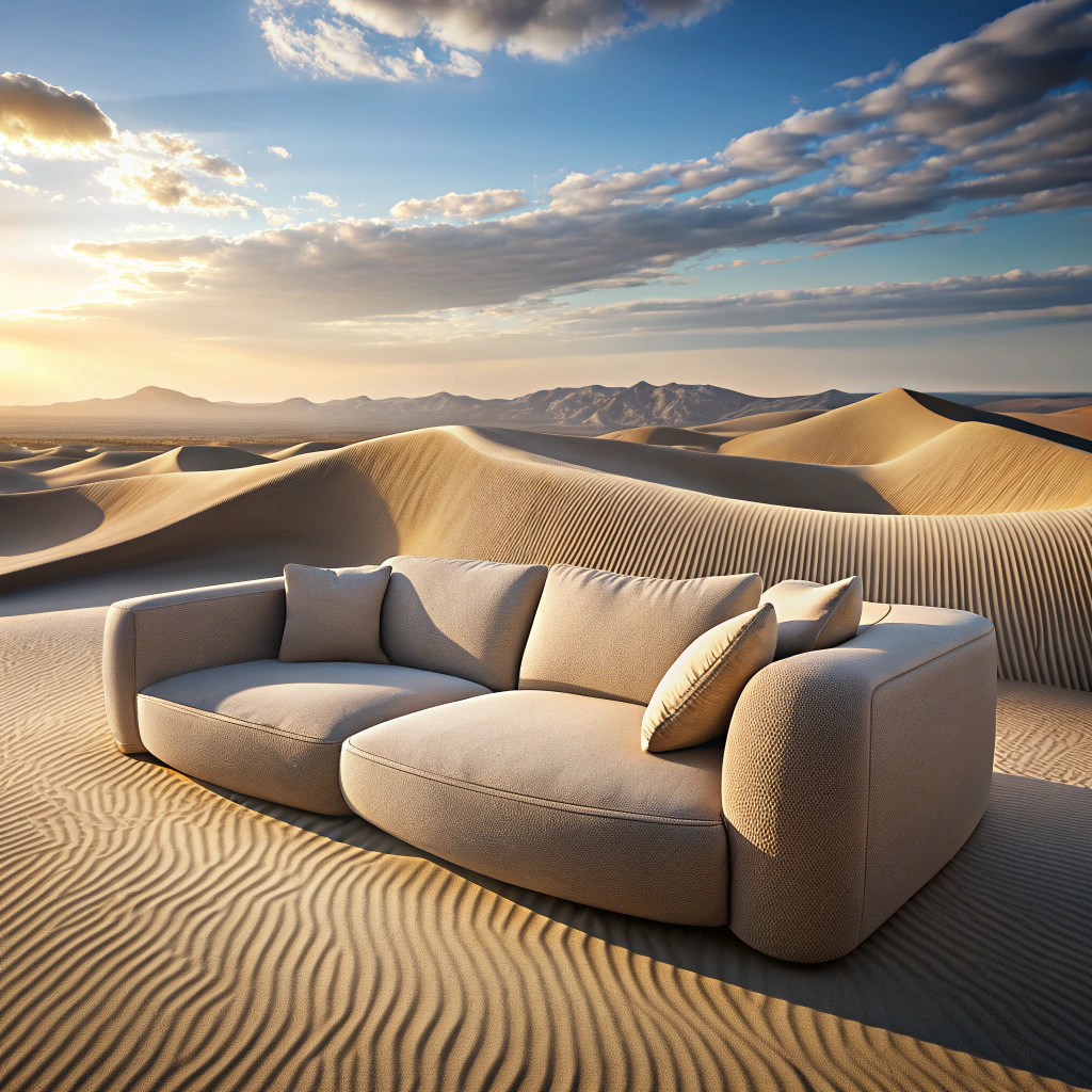 soft memory foam mimicking dunes