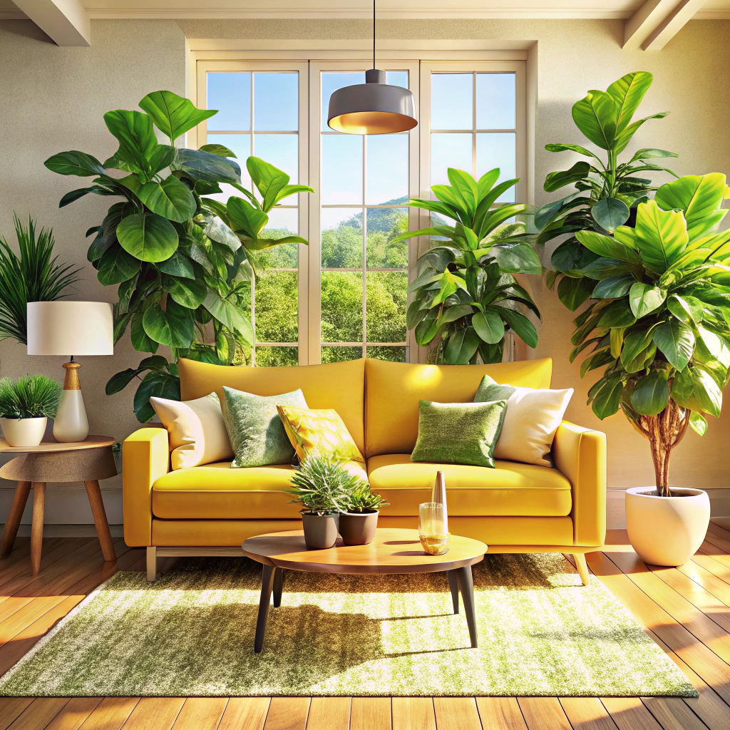use greenery for a refreshing pop